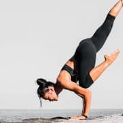 devaduuta panna asana or fallen angel pose