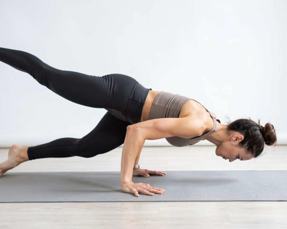 Correct alignment in Fallen Angel Pose