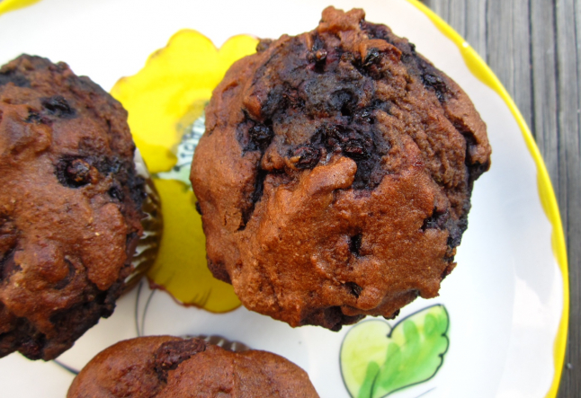 black forest muffins