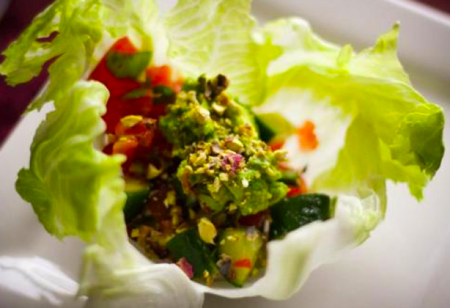 guacamole lettuce bruschetta