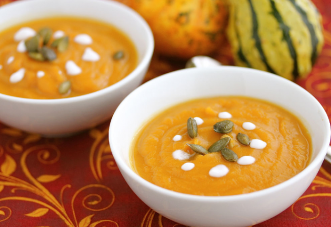 vegan carrot yam soup