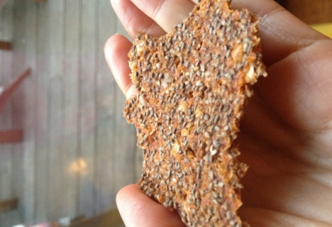 raw cultured chia apple fruit leather