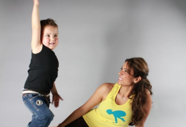 Enjoying yoga with your child