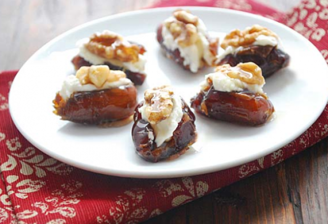 goat cheese walnut dates