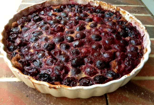 cherry clafouti tart