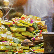 daily offerings by the balinese