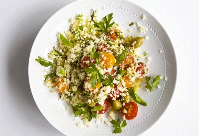 living cauliflower couscous