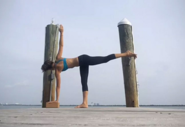 revolved half moon (parivrtta ardha chandrasana)