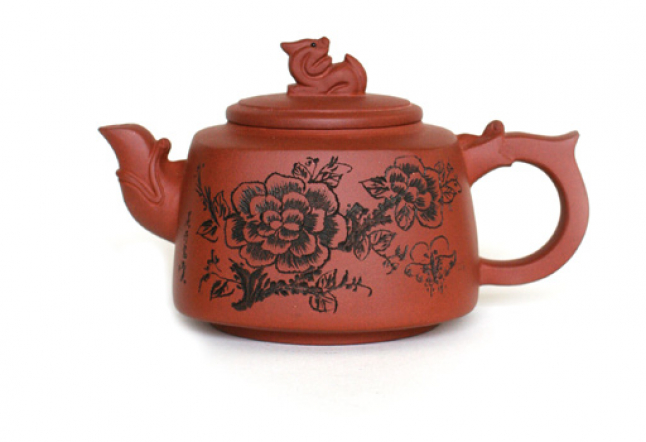 Flower Yixing Clay Teapot