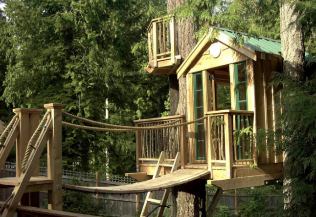 tree houses, at home among the leaves