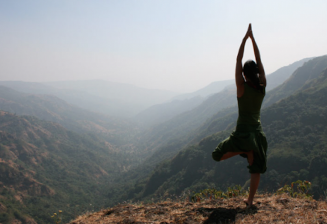 vrksāsana tree pose