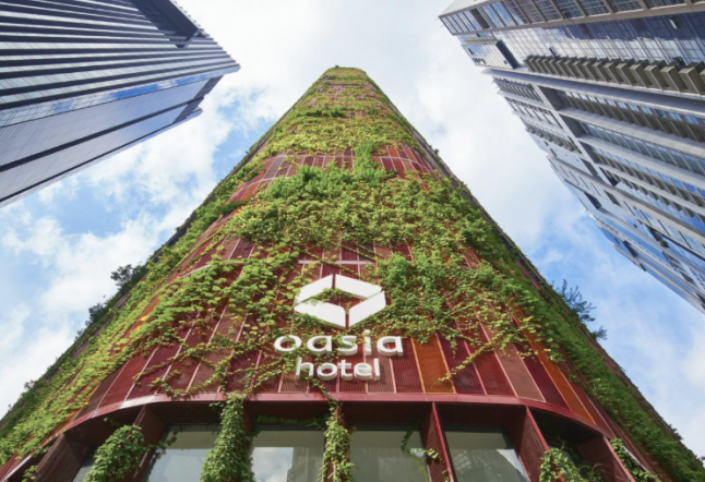 skyscraper singapore green vines hotel eco friendly oasia hotel singapore reviews downtown tanjong pagar