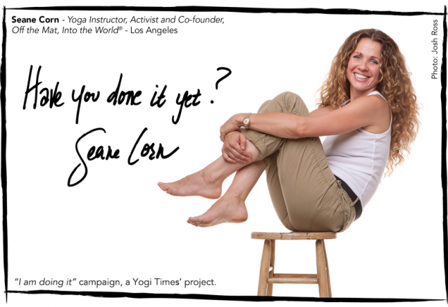 Seane Corn exclusive interview  on being part of the - I am "doing it" YOGI TIMES' campaign