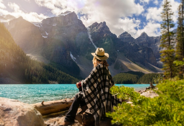 woman outdoor lake mountains schizophrenia spiritual gift is schizophrenia a gift spirituality