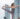 woman practicing one top roof building workplace yoga