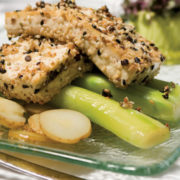 hemp seed crusted tofu