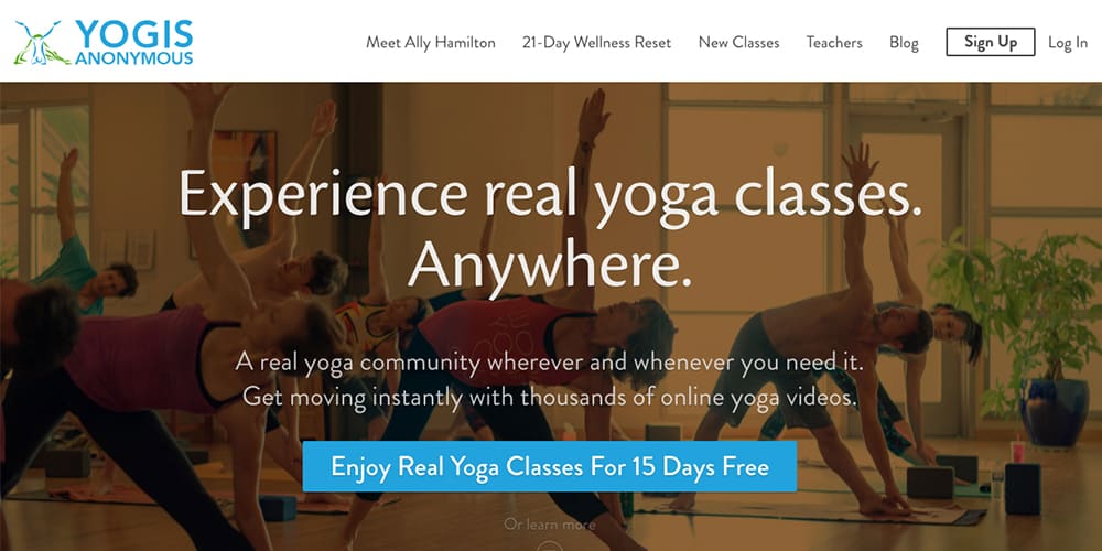 real yoga classes online for free