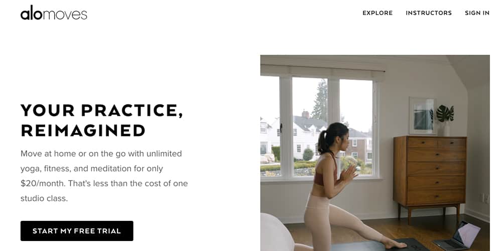 website with fitness, meditation and yoga for beginners