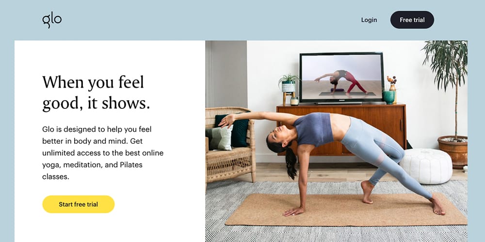 website offering best online yoga, meditation and pilates classes