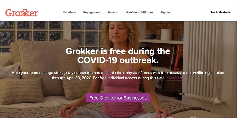 website offering yoga online free