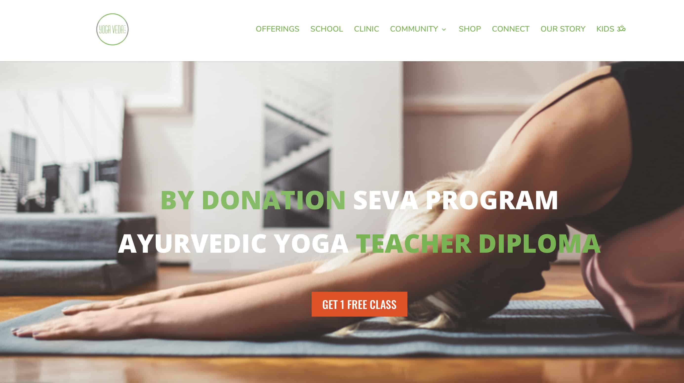 blonde woman child yoga teacher training asana on mat hardwood floor online yoga schools