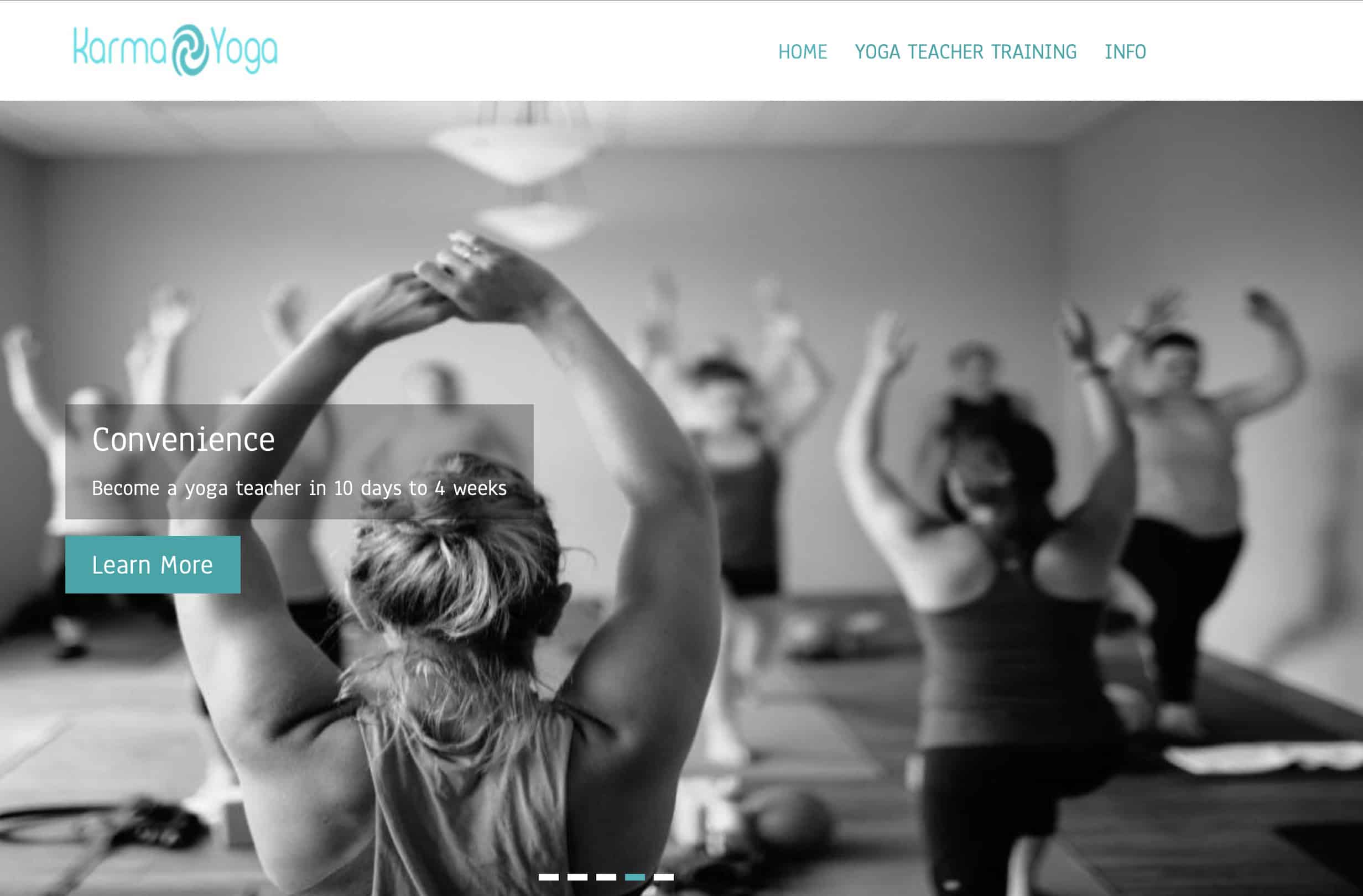 yoga studio with students black and white arms up teacher training online online yoga schools