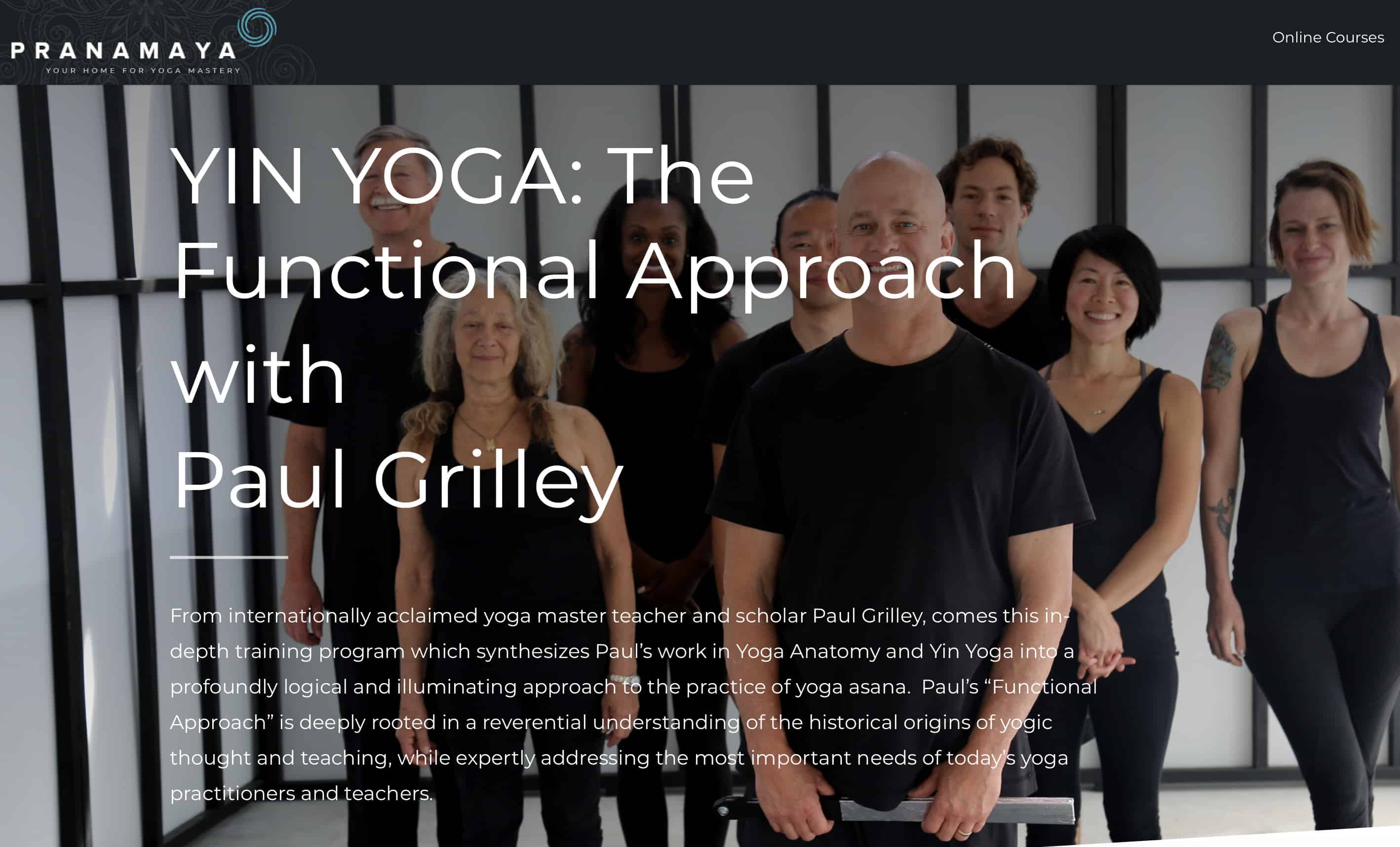 Paul grilley yoga instructor training group of people black outfits