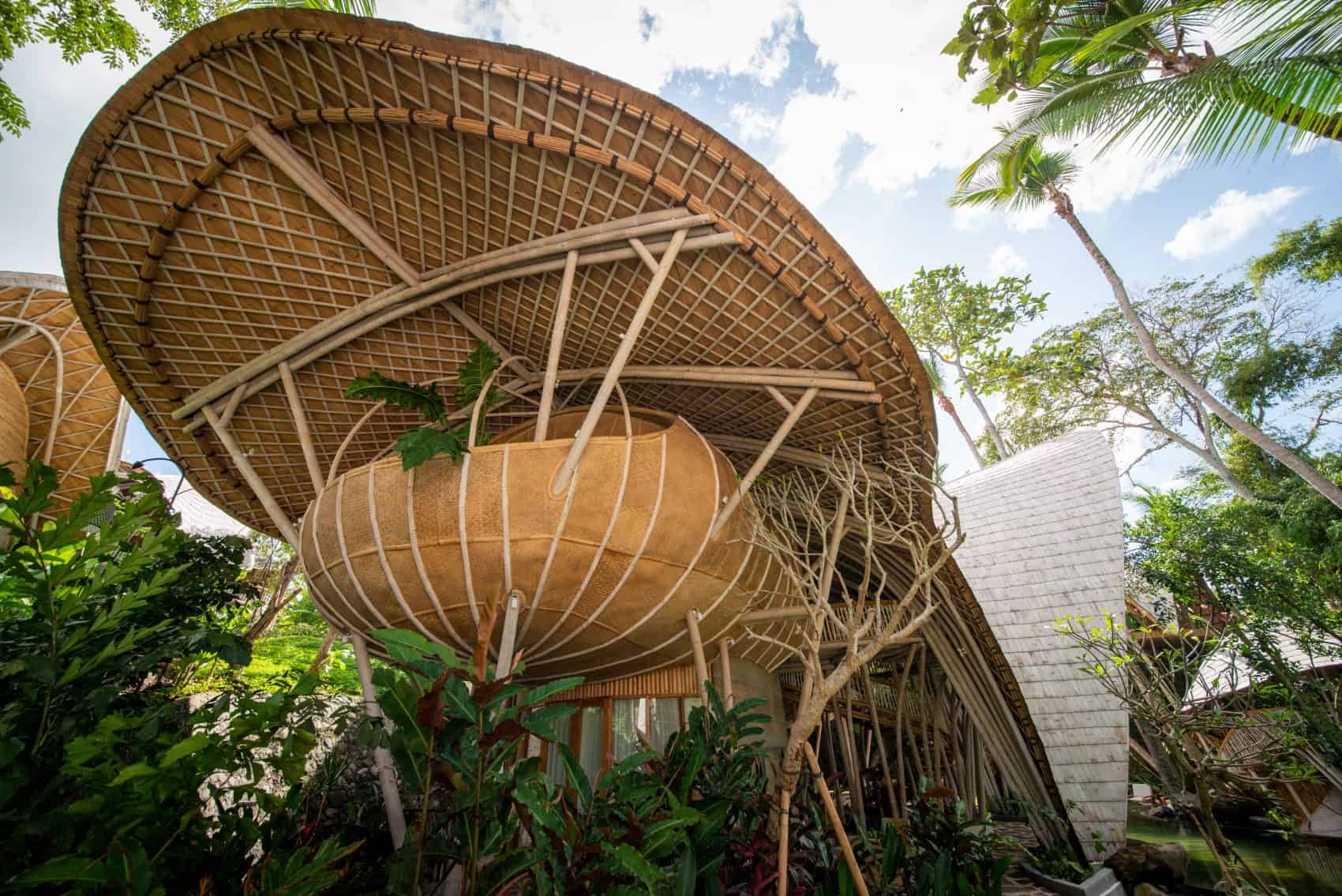 Bamboo hotel room bali luxury eco wellness retreat Dino Magnatta owner