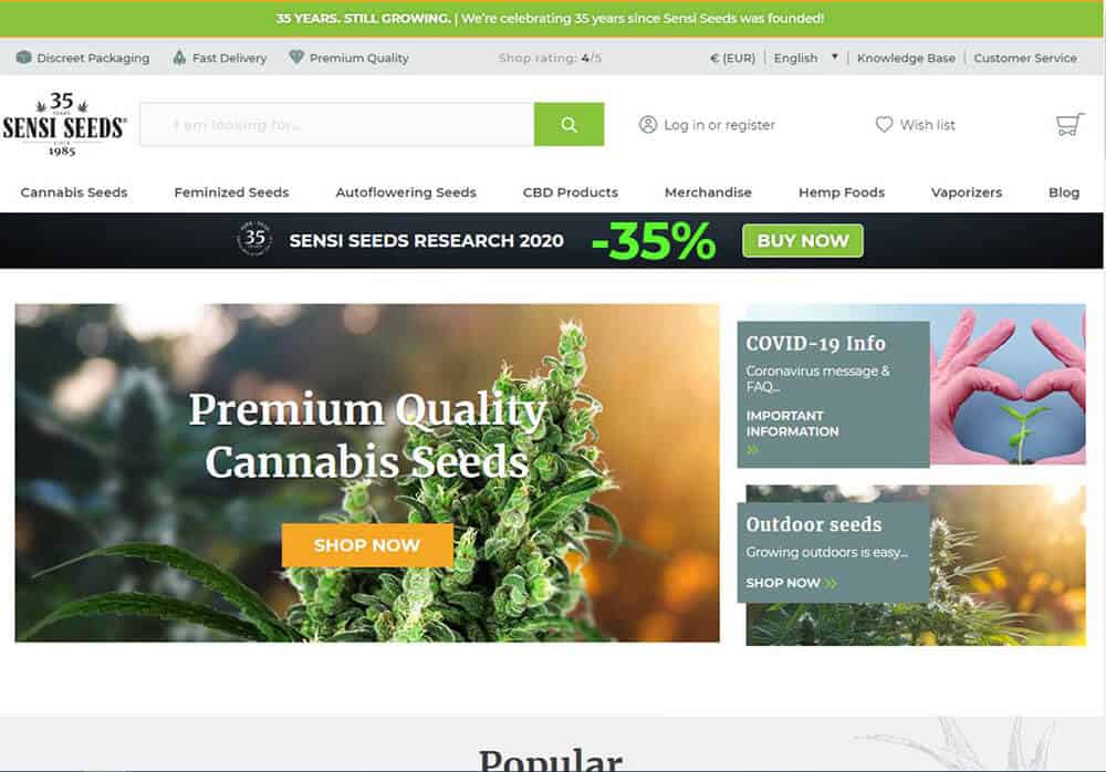 screenshot website Seeds CBD oil tinctures drops best buy purchase 