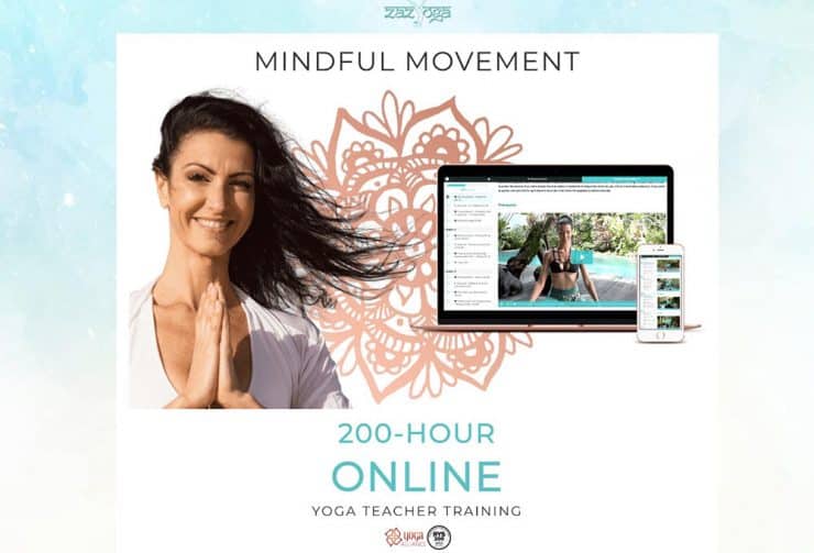 Marylene henry yoga teacher in a pose YTT Yoga certification programs online IYAT RTT 200 300 500 hours Vinyasa Flow certification