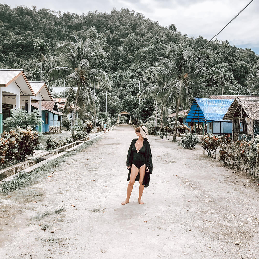 Author arriving at Yenbuba village - photo by YOGI TIMES