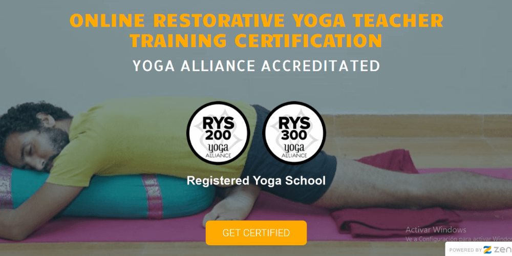 website screenshot of Siddhi Yoga Restorative