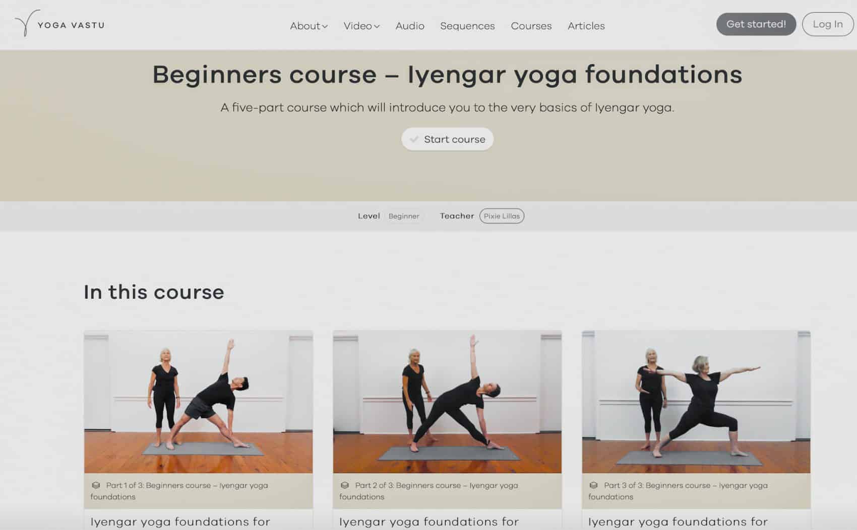 screen shot of website three images of people in yoga pose on a mat best Yoga Instructor Courses Online YTT Alliance certified