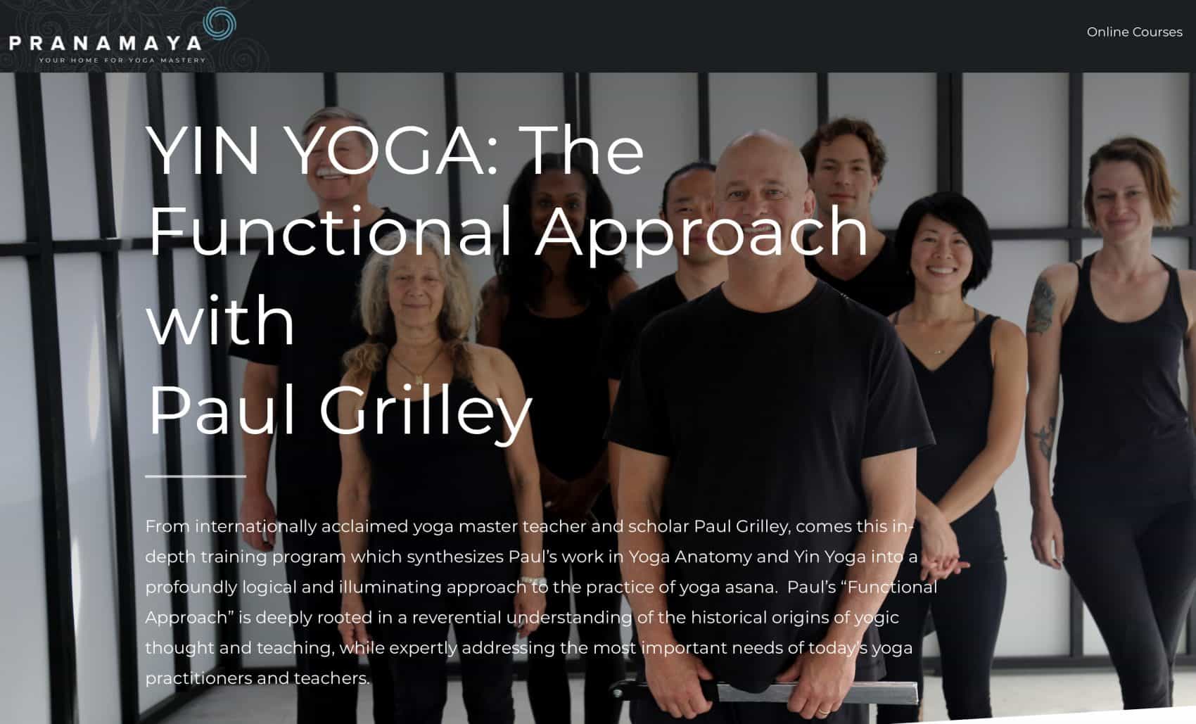 Paul Grilley and team dressed in black facing camera YTT Alliance certified