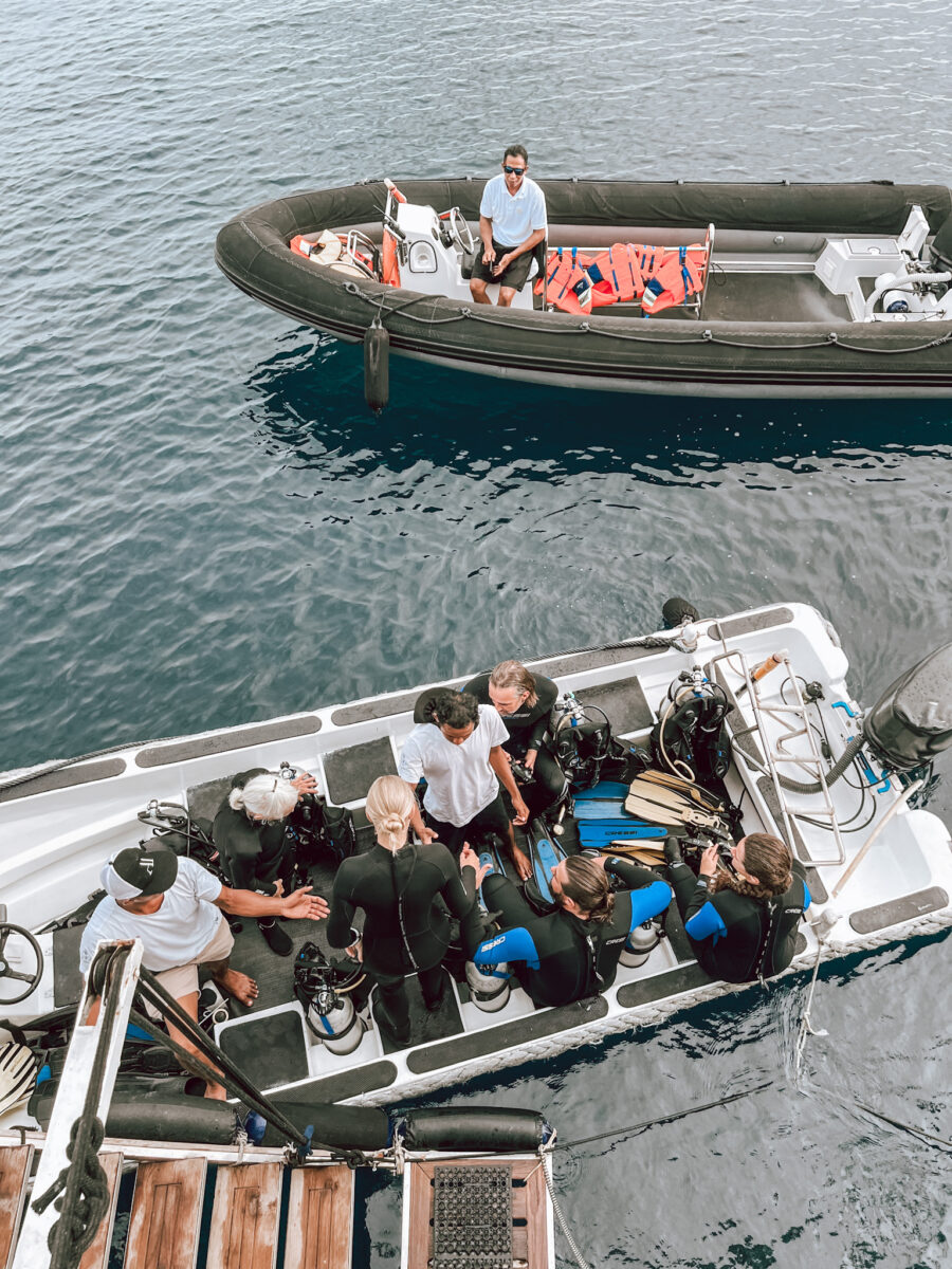 JC Gabler & Sophie Parienti on the Aliikai Voyage phinisi boat bali