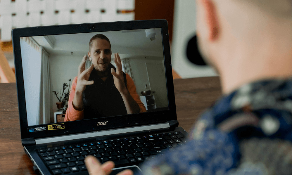 Obed Abbo in Bali Business zoom video conference online From dream to reality