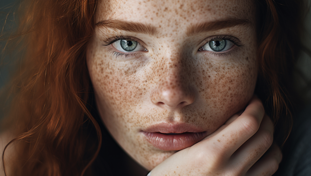 Woman with healthy skin