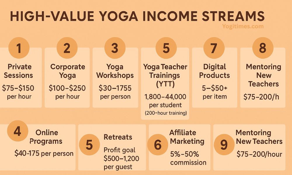 How to make money as a yoga teacher