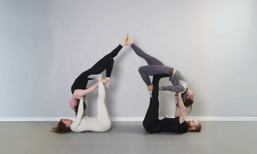 4 person Yoga poses