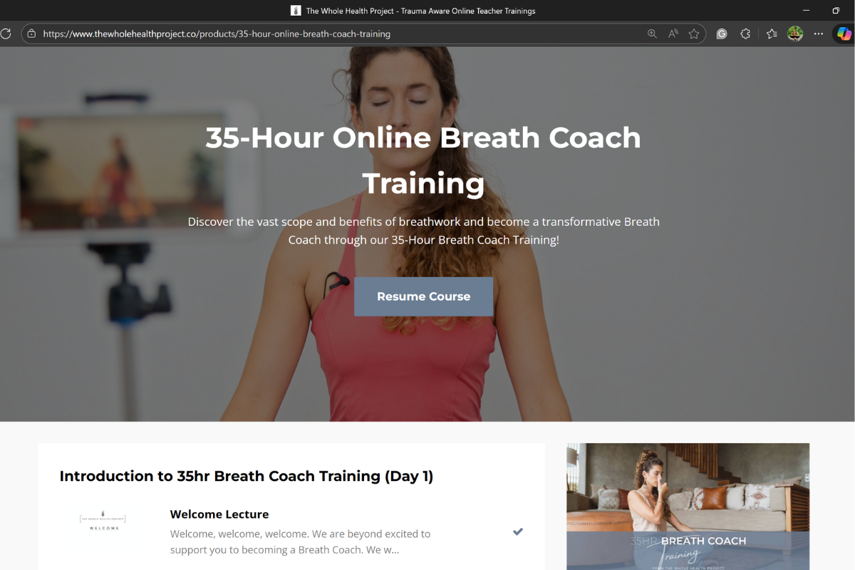 Whole Health Project Breath Coach training reviews: My experience as a beginner