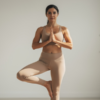 Yoga practitioner practicing Tree Pose Vrksasana balance posture